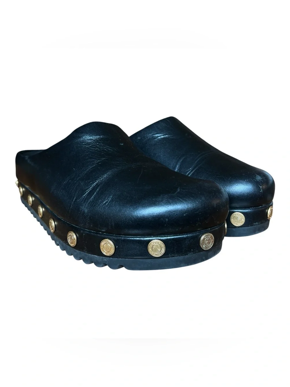 Tory Burch Leather Coin Studded Mule